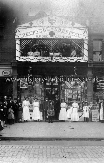 Ilford Carnival, Help the Hospital, 431 High Road Ilford, Essex. 1911.